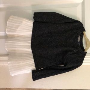 GAP kids black/white dress